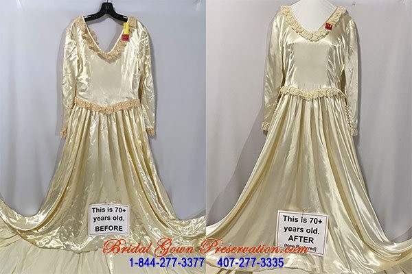 70 Year Wedding Gown Restored